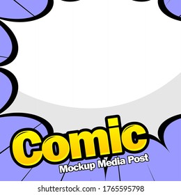comic book page template design. Magazine cover