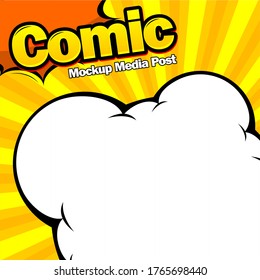 comic book page template design. Magazine cover