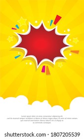 comic book page template design. Magazine cover