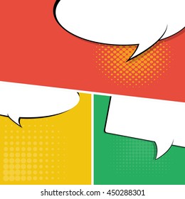 comic book page with various speech bubbles