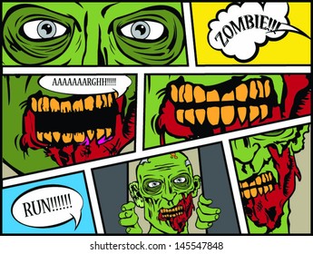 Comic Book Page/Zombie Attack!!!!