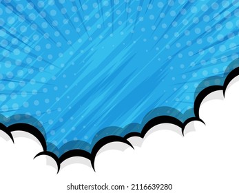 comic book pop art with black speech bubble for background cover presentation vector illustration