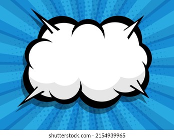 libro de historietas arte pop con burbuja de voz en blanco para ilustración vectorial de portada de fondo