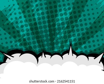 libro de historietas arte pop con burbuja de voz en blanco para ilustración vectorial de portada de fondo