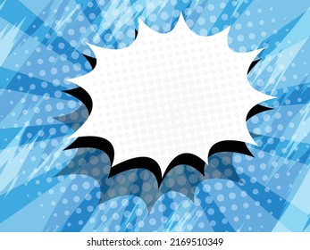 libro de historietas arte pop con burbuja de voz en blanco para ilustración vectorial de portada de fondo