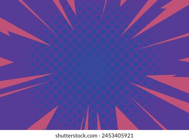 comic book purple pink vector illustration pop art style