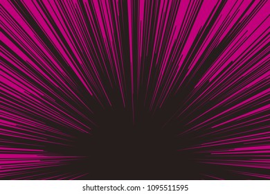 Comic book radial lines background Rectangle fig