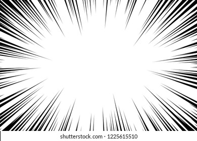 Comic Book Radial Lines Background Manga Stock Vector (Royalty Free ...