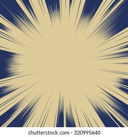 Comic book radial lines background