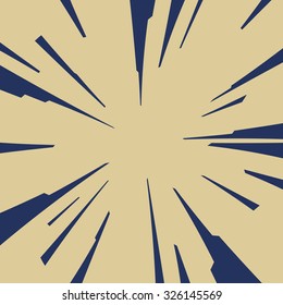 Comic book radial lines background