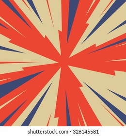 Comic book radial lines background