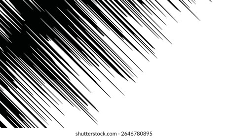 Rayons radiaux de bandes dessinées, lignes de vitesse de manga ou d'anime, effets de zoom et de mouvement. Arrière-plan action dessin animé. éléments de style art Pop. Illustration vectorielle