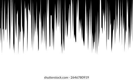 Rayons radiaux de bandes dessinées, lignes de vitesse de manga ou d'anime, effets de zoom et de mouvement. Arrière-plan action dessin animé. éléments de style art Pop. Illustration vectorielle