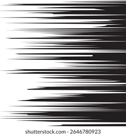 Rayons radiaux de bandes dessinées, lignes de vitesse de manga ou d'anime, effets de zoom et de mouvement. Arrière-plan action dessin animé. éléments de style art Pop. Illustration vectorielle