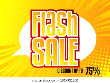 Comic book sale banner, social media post template. Cartoon colored promotion poster. Vector comics premium backdrop illustration.