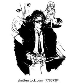 comic book sketches cartoon