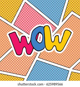 Comic book speech bubble, cartoon sound effect. Hand drawn pop art style sign vector illustration