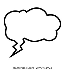 Comic book speech bubble, great design for any purposes. Sticker design. Vector illustration