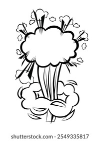 Comic book speech bubble, great design for any purposes. Sticker design. Vector illustration