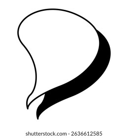 Comic book speech bubble, great design for any purposes. Sticker design. Vector illustration