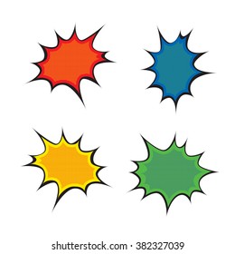 Comic Book Speech Bubble ,Pop art Background Vector Illustration
