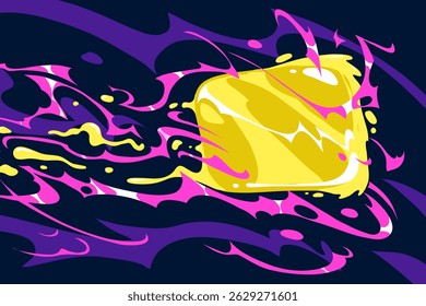 Burbuja del discurso del cómic, boom. Diseño creativo del arte de la historieta. Ilustración vectorial dibujada a mano