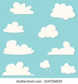 Cloud-Blasen für die Idee einer Comic-Sprache