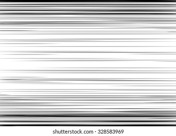 Comic book speed horizontal lines background