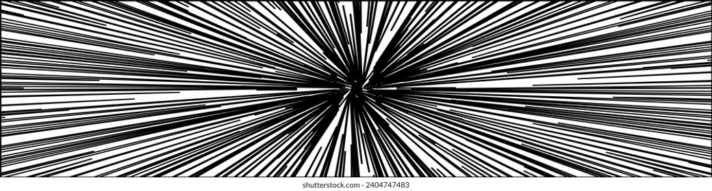 Comic book speed lines background radial effect