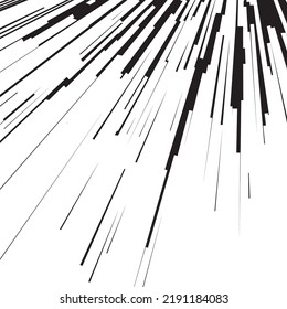 Líneas de velocidad de libro de historietas banda de color negro