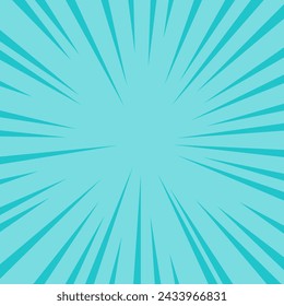In: Comic Book Speed Lines, Blue Sunburst. Ein Pop-Art-Stil explodierende Strahlen des hellen Hintergrunds.