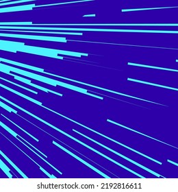Comic book speed lines cyan color stripe