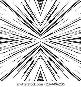 Comic book speed lines isolated on white background stripe effect style for manga speed frame, superhero action, explosion background. Motion line effect, pop art. Vector 10 eps