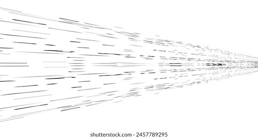 Comic-Buch-Speed-Linien isoliert auf weißem Hintergrund Streifen-Effekt-Stil für Manga-Geschwindigkeit Frame, Superhelden-Aktion, Explosion Hintergrund.	