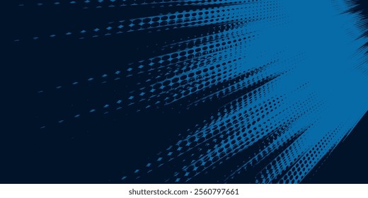 Comic book speed lines isolated on blue background stripe effect style, superhero action, explosion background. Eps10