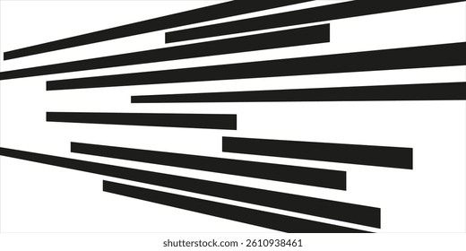 Comic book speed lines isolated on white background stripe effect style for manga speed frame, superhero action, explosion background. Motion line effect, pop