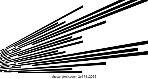Linhas de velocidade de quadrinhos isoladas no estilo de efeito tira de fundo branco para quadro de velocidade de mangá, ação de super-herói, plano de fundo de explosão. Efeito de linha de movimento, pop art Ilustração de vetor
