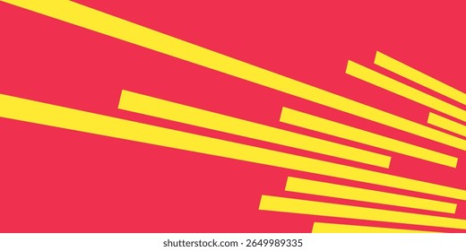 Comic book speed lines with red and yellow motion effect. Radial burst and stripe style, ideal for superhero action scenes, manga frames, pop art, explosion backgrounds, or dynamic posters.