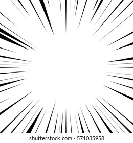 Comic Book Speed Lines. Vector Background