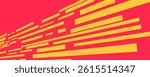 Comic book speed red yellow color lines isolated on background stripe and radial effect style for manga speed frame, superhero action, explosion background. Motion line effect, pop art. Vector 10 eps