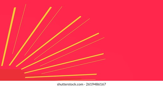 Comic book speed red yellow color lines isolated on background stripe and radial effect style for manga speed frame, superhero action, explosion background. Motion line effect, pop art. Vector 10 eps