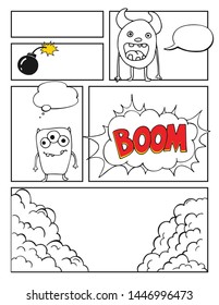Comic Book Strip Templates For Drawing
