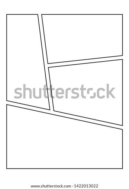 Comic Book Strip Templates Drawing Stock Vector (Royalty Free) 1422013022