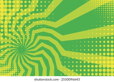 Comic book style background with sunbeam rays,vintage sunburst line pop art