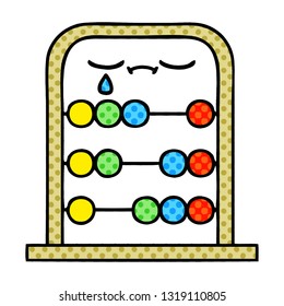 comic book style cartoon of a abacus