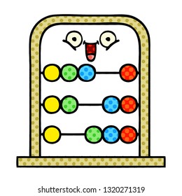 comic book style cartoon of a abacus