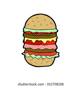 comic book style cartoon amazing burger