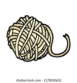 comic book style cartoon ball of string
