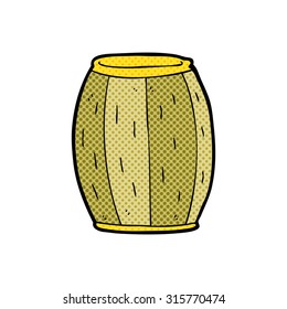 barril de cerveza estilo libro de historietas