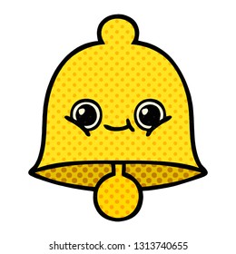 comic book style cartoon of a bell